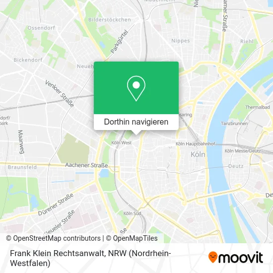 Frank Klein Rechtsanwalt Karte