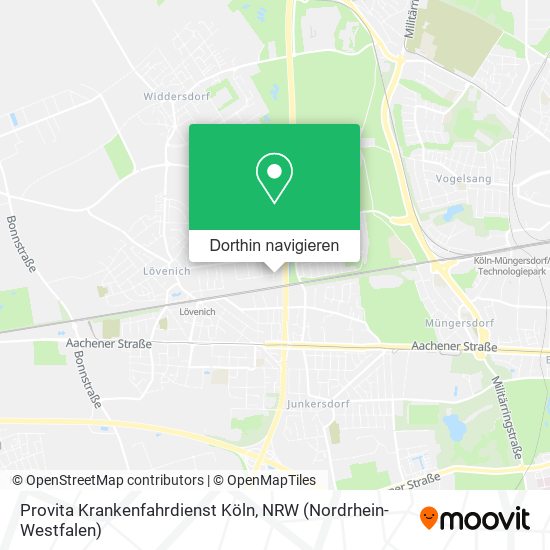 Provita Krankenfahrdienst Köln Karte