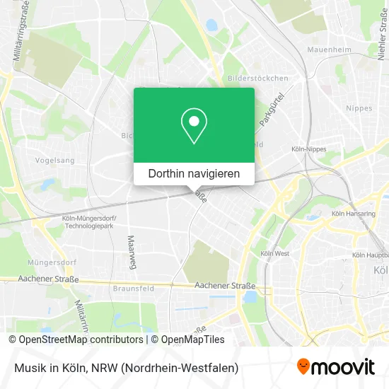Musik in Köln Karte