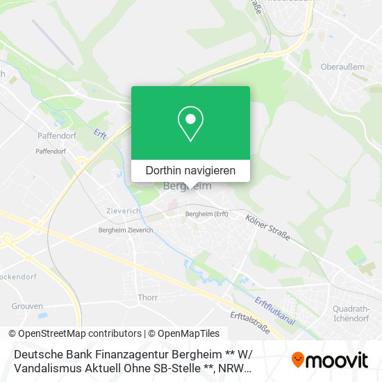 Deutsche Bank Finanzagentur Bergheim ** W/ Vandalismus Aktuell Ohne SB-Stelle ** Karte