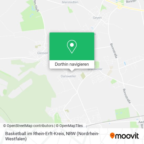 Basketball im Rhein-Erft-Kreis Karte