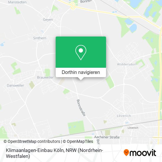Klimaanlagen-Einbau Köln Karte