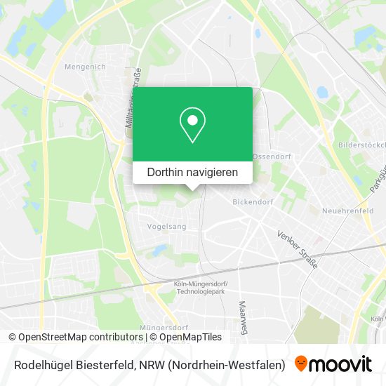 Rodelhügel Biesterfeld Karte