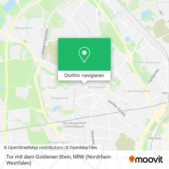 Tor mit dem Goldenen Stein Karte