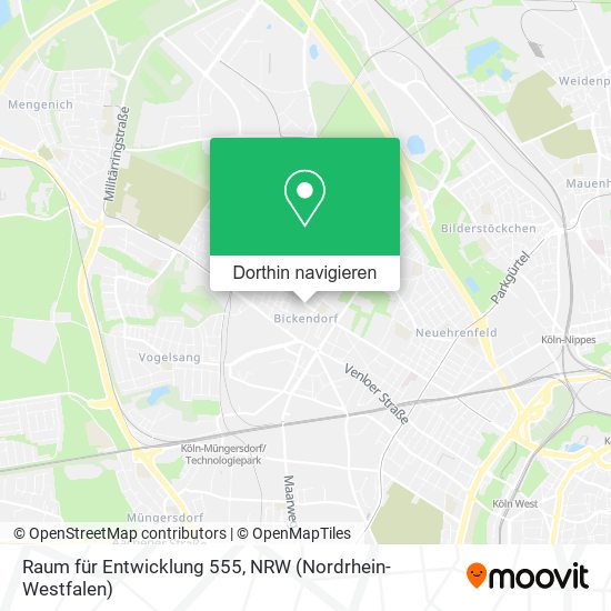Raum für Entwicklung 555 Karte