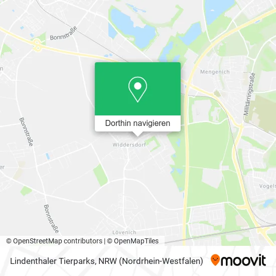 Lindenthaler Tierparks Karte