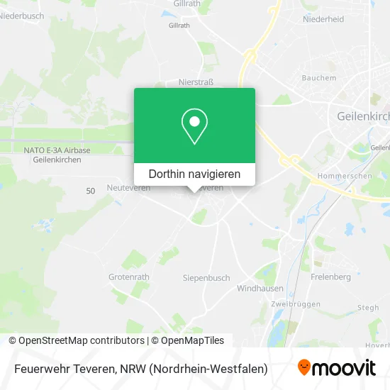 Feuerwehr Teveren Karte