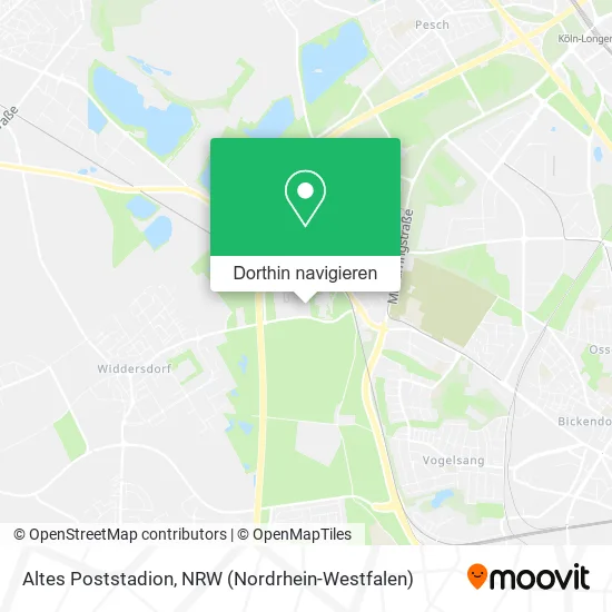 Altes Poststadion Karte