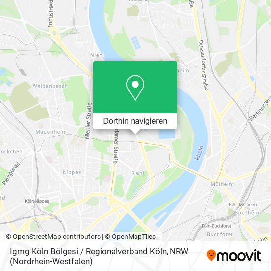 Igmg Köln Bölgesi / Regionalverband Köln Karte