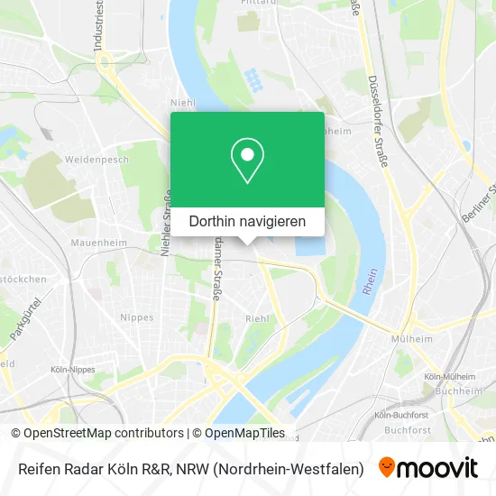 Reifen Radar Köln R&R Karte