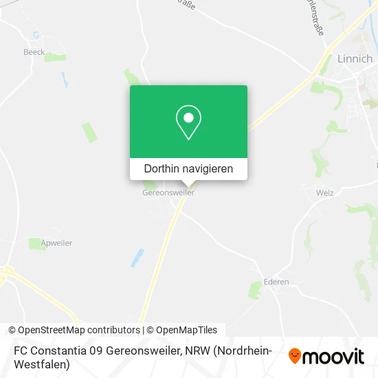 FC Constantia 09 Gereonsweiler Karte