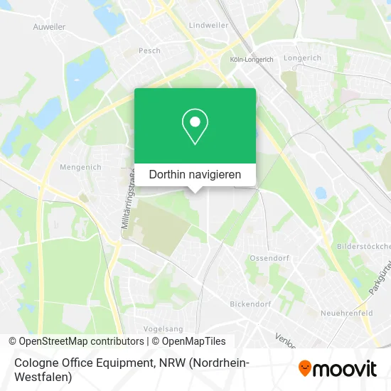 Cologne Office Equipment Karte