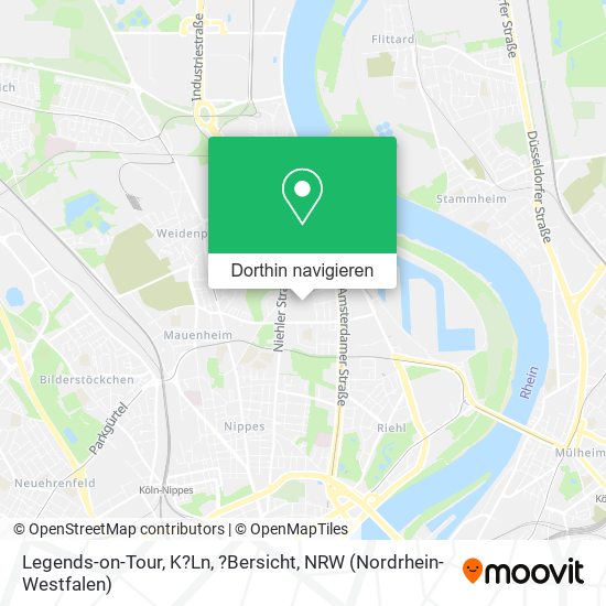Legends-on-Tour, K?Ln, ?Bersicht Karte