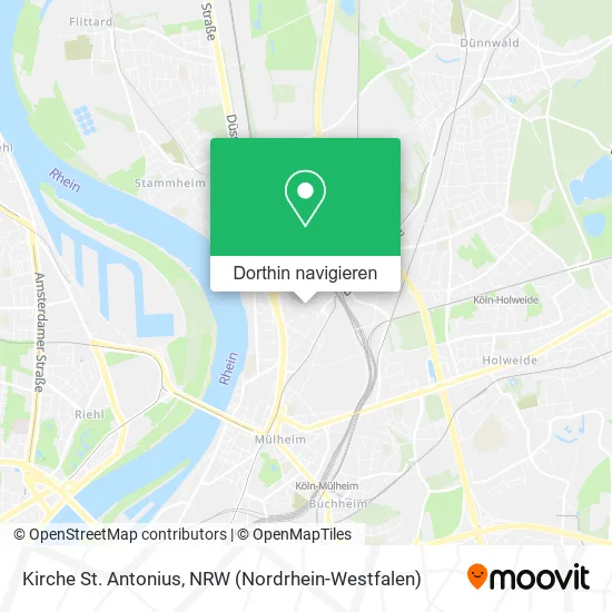 Kirche St. Antonius Karte