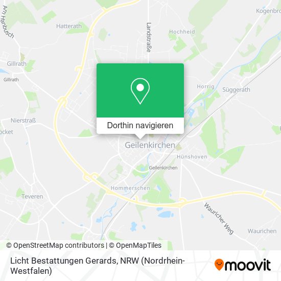 Licht Bestattungen Gerards Karte