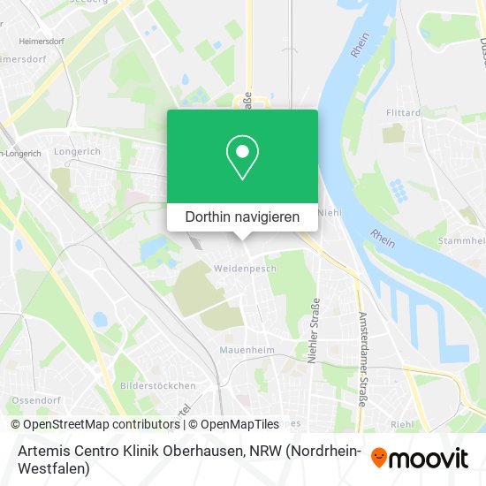 Artemis Centro Klinik Oberhausen Karte