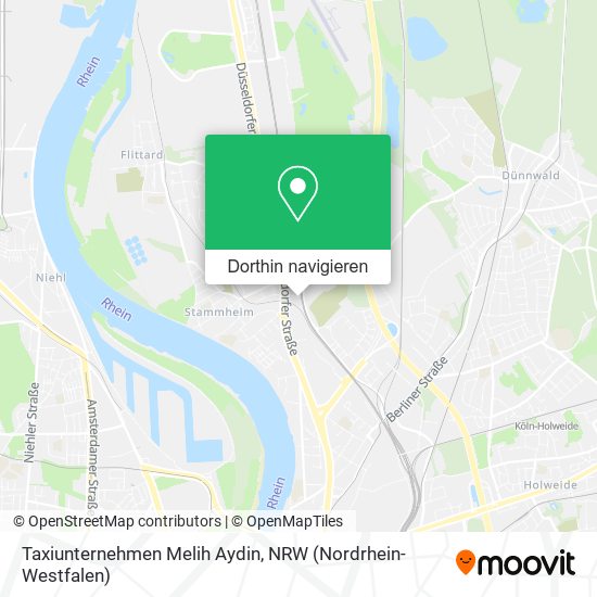 Taxiunternehmen Melih Aydin Karte