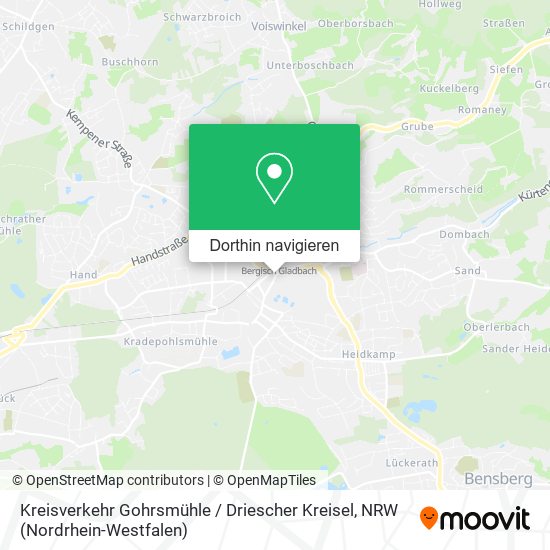 Kreisverkehr Gohrsmühle / Driescher Kreisel Karte