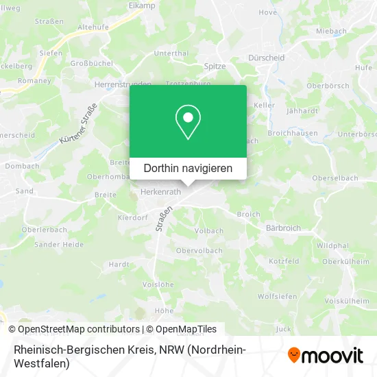 Rheinisch-Bergischen Kreis Karte