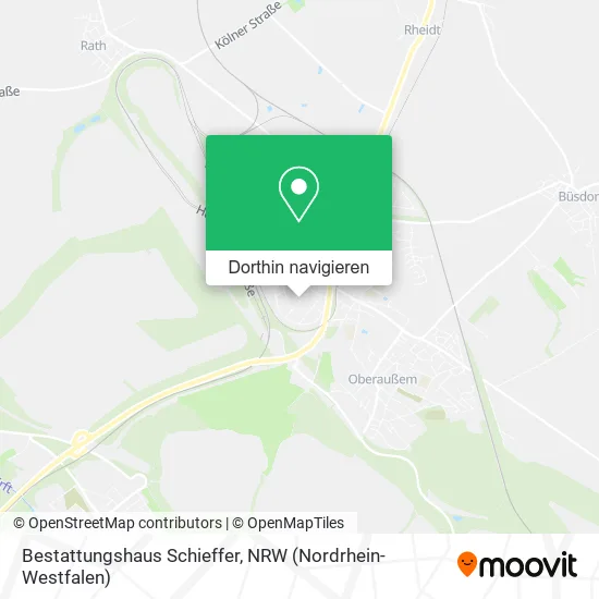 Bestattungshaus Schieffer Karte