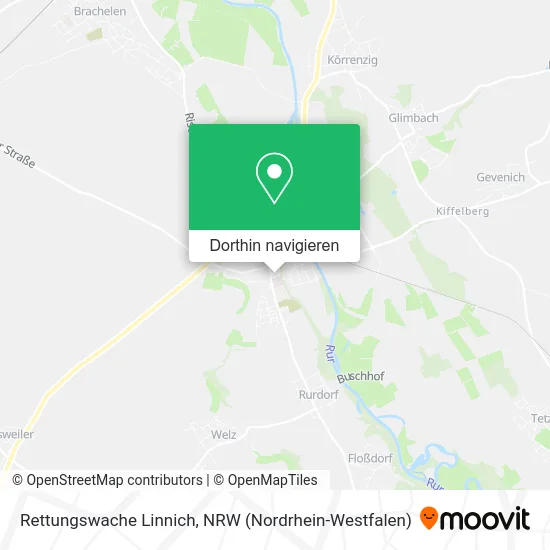 Rettungswache Linnich Karte