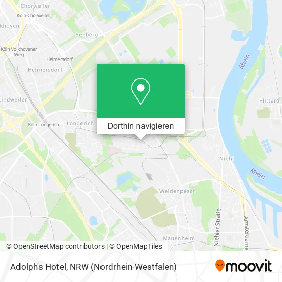 Adolph's Hotel Karte