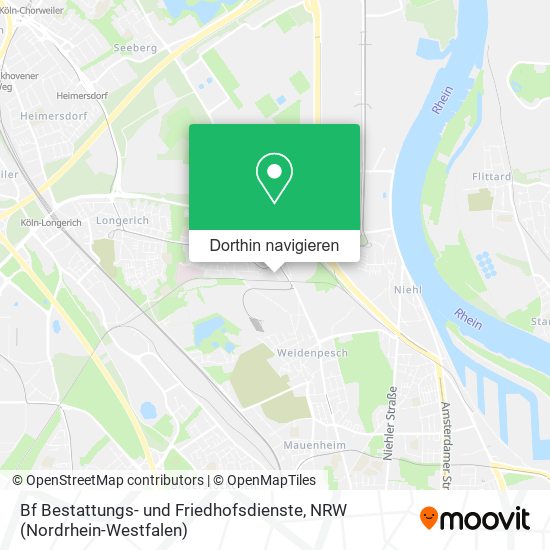 Bf Bestattungs- und Friedhofsdienste Karte