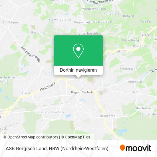 ASB Bergisch Land Karte