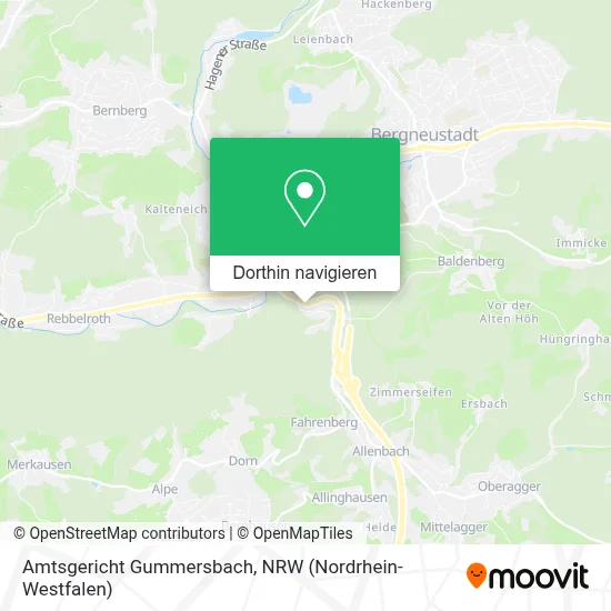 Amtsgericht Gummersbach Karte