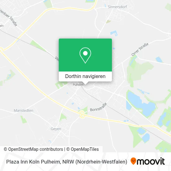 Plaza Inn Koln Pulheim Karte