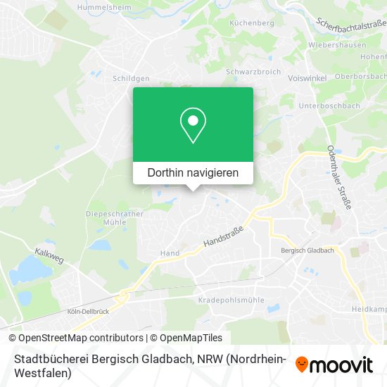 Stadtbücherei Bergisch Gladbach Karte