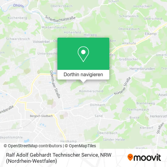 Ralf Adolf Gebhardt Technischer Service Karte