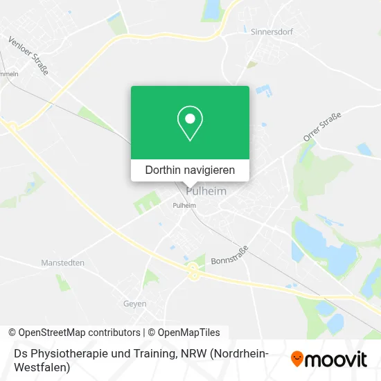 Ds Physiotherapie und Training Karte