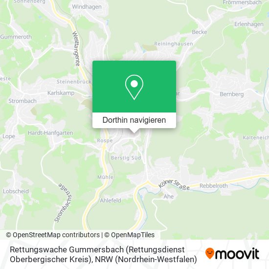 Rettungswache Gummersbach (Rettungsdienst Oberbergischer Kreis) Karte