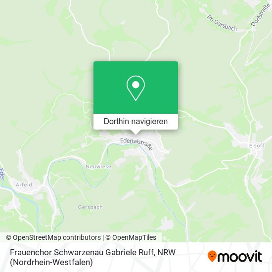 Frauenchor Schwarzenau Gabriele Ruff Karte