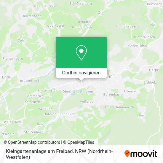 Kleingartenanlage am Freibad Karte