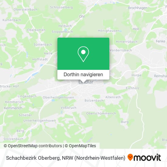 Schachbezirk Oberberg Karte