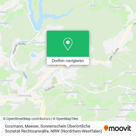 Gosmann, Meeser, Sonnenschein Überörtliche Sozietät Rechtsanwälte Karte