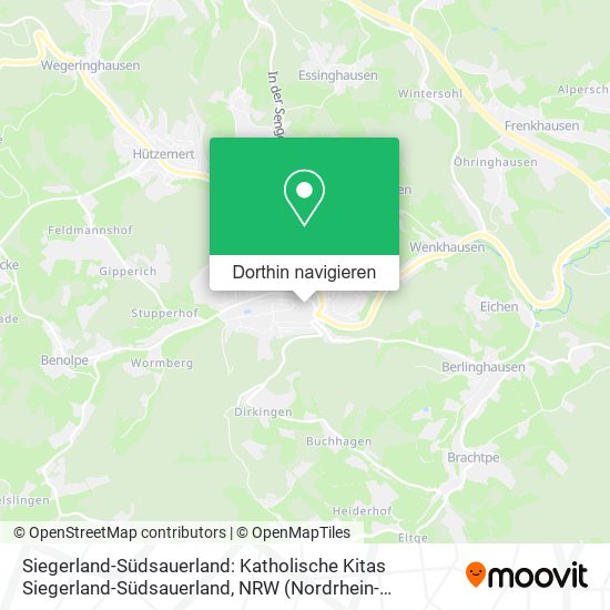 Siegerland-Südsauerland: Katholische Kitas Siegerland-Südsauerland Karte