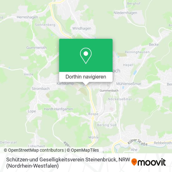 Schützen-und Geselligkeitsverein Steinenbrück Karte