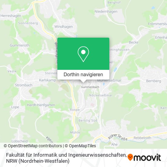 Fakultät für Informatik und Ingenieurwissenschaften Karte