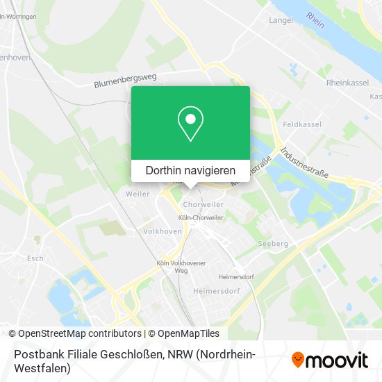 Postbank Filiale Geschloßen Karte