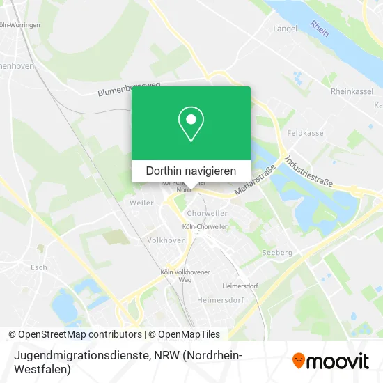 Jugendmigrationsdienste Karte