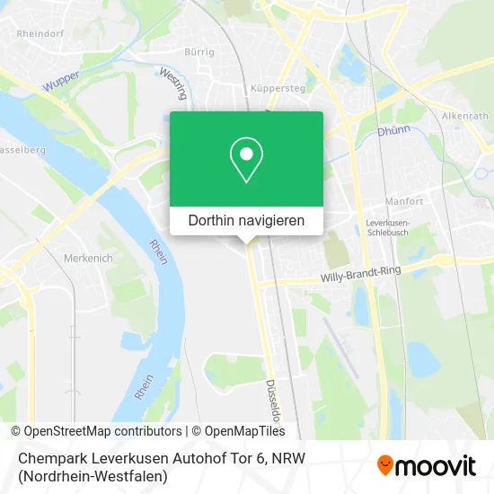 Chempark Leverkusen Autohof Tor 6 Karte