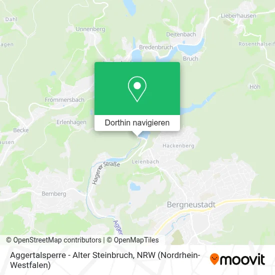 Aggertalsperre - Alter Steinbruch Karte