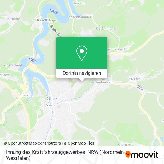 Innung des Kraftfahrzeuggewerbes Karte