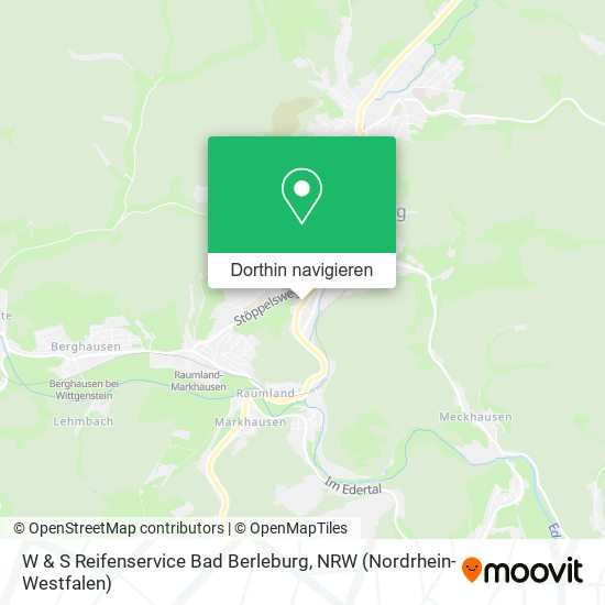 W & S Reifenservice Bad Berleburg Karte