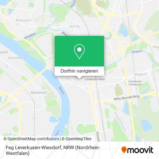 Feg Leverkusen-Wiesdorf Karte