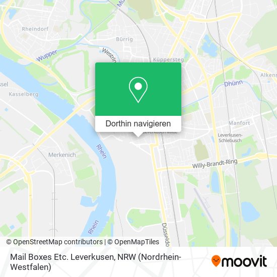 Mail Boxes Etc. Leverkusen Karte
