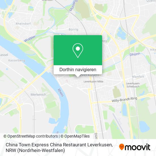 China Town Express China Restaurant Leverkusen Karte